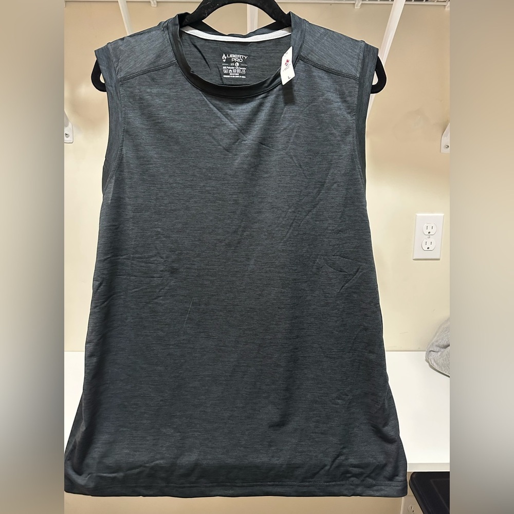 Liberty Dark Gray Sleeveless Shirt- 4 Pack